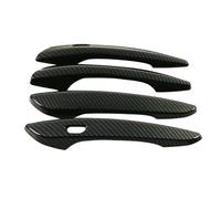 4 piezas de fibra de carbono para manija de puerta lateral exterior de coche, embellecedor para Mazda CX-30 2020-2022 Antideslizante