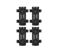 4 piezas de fijación para postes de carpa, toldo, lona, suministros de camping, accesorios, equipo, soporte de varilla, tubo de fijación