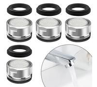 4 piezas de filtro de grifo, aireador de grifo de repuesto, inserto de aireador de grifo, boquilla de filtro de grifo de 24 mm con junta, herramienta de cocina, baño, ducha, lavabo, regulador