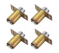 4 piezas de herrajes universales de bloqueo de un solo cuerpo, bolas redondas, pomos de puerta, núcleos de cuerpo