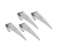 4 piezas de herramientas de aleación para el cabello, acabado pulido, uso eficiente (plata)