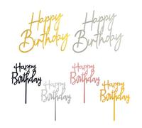 4 piezas de inserciones para decoración de pasteles y 2 piezas de platos decorativos laterales para pasteles, adornos de letras acrílicas para pasteles, accesorios para decoración de pasteles