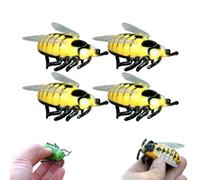 4 piezas de juguete eléctrico de insectos para gatos, mini juguete interactivo para gatos, juguetes de insectos para niños y niñas, juego educativo