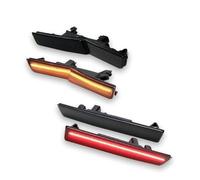 4 Piezas de Luces de estacionamiento Delanteras y traseras para Dodge Challenger SRT Hellcat 2015-2018 2019 2020 2021 2022 (4 Piezas Delanteras y traseras)