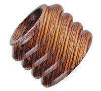 4 piezas de madera dura Piano Caster Cup muebles almohadilla protección para piano vertical - Zebrawood Zebrawood
