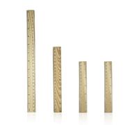 4 Piezas De Maestros De Madera, Herramientas De Medición, Establos De Papelería, Maestros, Escuelas, Familias, Bibliotecas, Etc.
