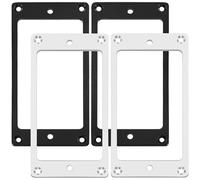 4 piezas de metal Humbucker plano de metal para pastilla de guitarra eléctrica, cubierta de anillo de montaje compatible con guitarras eléctricas Yootones SG