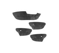 4 piezas de microfibra de cuero, solo LHD, cubierta de reposabrazos de puerta de coche, embellecedor