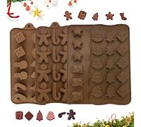 4 Piezas De Moldes NavideñOs De Chocolate, Moldes De Praliné, Moldes De Silicona Para Caramelos, Moldes NavideñOs De Silicona 3D Para Chocolates, Caramelos