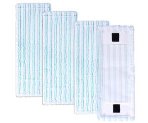 4 Piezas de Mopa para Leifheit Clean Twist M Ergo 2.0, 2 Tipos de Sistema de Microfibra Funda de Repuesto para Todos Los Suelos, Absorción de Agua Eficiente, Fuerte Descontaminación