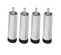 4 Piezas de Muebles de aleación de Aluminio Ajustable, Patas de Muebles de Perno M8 Pies de pies de Cocina Pats de sofá, Altura Ajustable ± 4 mm, para la Cama de sofá Cama de Mesa de Soporte de