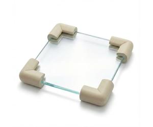 4 Piezas de Muebles de bebé Esquina Parachoques Seguridad Mesa Escritorio Esquina Borde U Protector Protector cojín suavizante (Gris) AISMI