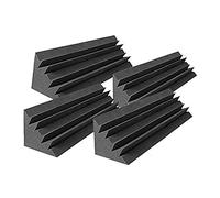 4 Piezas de Paneles AcúSticos de Espuma Insonorizada AcúStica de Estudio, Esquina de Trampa de Graves de Tratamiento de Sonido, CuñAs de Paneles de Sonido, 12X12X48Cm