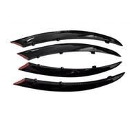 4 Piezas de Parachoques Delantero, separadores de Labios, molduras, Faros antiniebla y alerón de Rejilla, compatibles con Benz Clase C W205 C180 C200 (Negro)