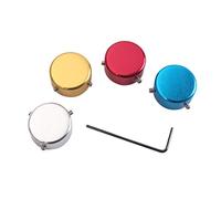 4 piezas de pedales de guitarra decoración de pedal de aleación de aluminio efecto de guitarra tapa de uñas para efectos de guitarra