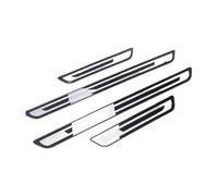 4 Piezas de Pegatinas Protectoras de Acero Inoxidable de Coche para Citroen C1 C2 C3 C4 C5 C5X C6 C8 DS3 DS4 DS5, Película Protectora de Acero Inoxidable y Decoración para Estribos de Coche