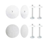 4 Piezas De Pernos De Fijación De Riel De Puerta Y 4 Piezas De Protectores De Pared Sin Agujeros, Accesorios De Instalación De Riel De Puerta Y Accesorios Para El Hogar.