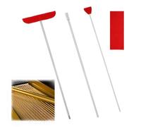 4 piezas de piano de cola con herramienta de limpieza de tablero de sonido con varilla de extensión y paño de fibra suave, herramienta de limpieza de cabezal de cepillo grande y pequeño, cepillo de
