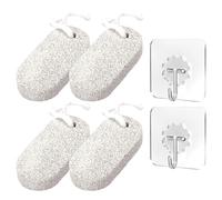 4 Piezas De Piedra De Molienda Ovalada Y 2 Piezas De Ganchos, Herramientas De Pedicura, Herramientas De Eliminación De Cáscara De Pie, Accesorios Para El Cuidado De Los Pies.