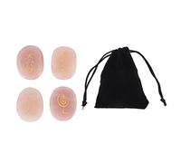 4 Piezas de Piedras de Runa con Letras Doradas Inguardadas, Símbolo de Reiki con Bolsa de Almacenamiento para Curación de Chakra de Meditación, Curación de Cristales, Energía