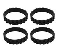 4 piezas de piel de neumático para ruedas IROBOT ROOMBA series 500, 600, 700, 800 y 900, antideslizantes, gran adherencia, fácil montaje.