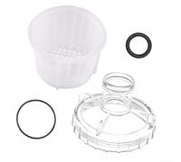 4 piezas de piscina para piezas de repuesto para modelos de filtro de arena 58397 58515 58516 58634, incluye cubierta de cesta de colador y juntas tóricas, kit de reparación ABS para mantenimiento del