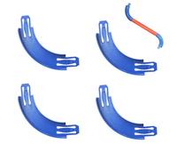 4 Piezas De Pista Giratoria para Hotwheels, 90 Grados Conectores De Pista Carreras Curvados, Conectores de Pistas de Coches de Juguete compatibles con Hot-Wheels para Construir El Caminos Carreras