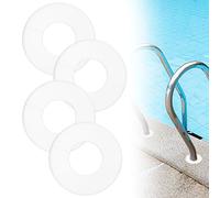 4 Piezas de Placa de Escudo, Cubiertas de Escudo de Escalera de Piscina para Anillo de Escalera de Piscina enterrada, Piezas de Escalera de Piscina para Tubo de diámetro 1,9 Pulgadas