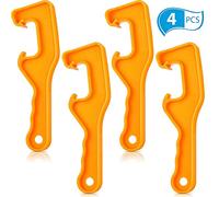4 piezas de plástico abridor de tapa abridor de latas de pintura 5 galones abrelatas abridor llave herramienta removedor de tapa para uso industrial doméstico