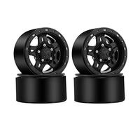 4 piezas de plástico Beadlock 2.2 cubo de rueda llantas para 1/10 RC Chenille coche axial SCX10 Wraith Capra RR10 para TRX4 D90