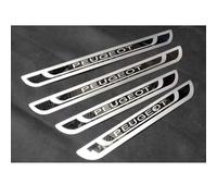 4 Piezas de Protección de Umbral de Puerta de Acero Inoxidable para Automóvil para Peugeot 206 CC Cabrio 2DOOR 2000-2010,Pedal Bienvenida para Automóvil