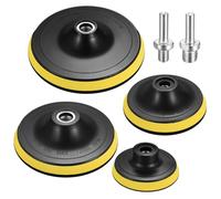 4 piezas de pulido atornillador inalámbrico, accesorio de amoladora angular, almohadillas, 75 mm, 100 mm, 12 mm, 150 mm, disco para coche, pulidora, taladro, esponjas