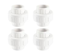 4 piezas de PVC de alta presión de acoplamiento directo a prueba de fugas, igual acoplamiento de agua, conector recto duradero para riego de jardín