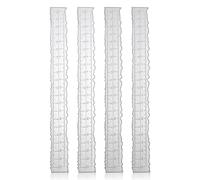 4 Piezas de Reglas de Borde Irregular, Reglas de Desgarro de Papel de 21,5x2,5 cm con Borde Dentado Reglas para Manualidades para Estampado de Tarjetas Troqueles de Corte Crfts