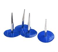 4 piezas de reparación de pinchazos de neumáticos de hongo de 6 mm con cable para 36 mm de diámetro, compatible con coches, motocicletas y camiones