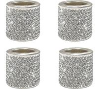 4 piezas de reposacabezas de coche, collares, anillos, personalidad, brillantes diamantes de imitación,