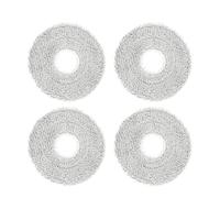 4 piezas de repuesto de almohadillas de fregona lavables para robot aspirador compatible con Dreame L10 L20 L30 L40 X30 X40 X40 X50 Ultra, para Roborock Qrevo Serie Saros 10R, para Mova E30 P50 Ultra