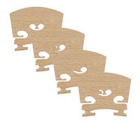 4 piezas de repuesto de arce 1/2 puente de violín accesorio de instrumento musical para violín de tamaño medio