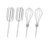 4 piezas de repuesto de batidor de acero inoxidable con textura para batidoras de mano, uso multifuncional para cocinar y hornear