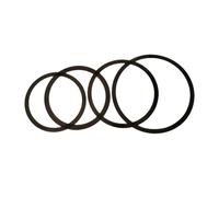 4 piezas de repuesto de cabeza de tambor de forma redonda para tambor Konka tambor africano (Color : Black 12 13 14 16)