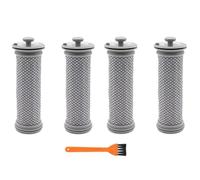 4 piezas de repuesto de filtro compatibles con aspiradoras Kärcher VC4 VC6 VC7, juego de filtros de repuesto con 4 filtros de entrada de aire y 1 cepillo de limpieza
