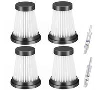 4 piezas de repuesto de filtros HEPA aspiradora inalámbrica para Moosoo K12 K12 Pro K13, para Genius Invictus One 1.0 X7 / 2.0, para Foxnovo 13KPA accesorios de filtro de aspiradora de mano