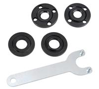 4 piezas de repuesto para amoladora angular, accesorios con llave flexible de 125 mm y llave de brida, amoladora angular, metal interior brida exterior, brida exterior, soporte de disco, adaptador de