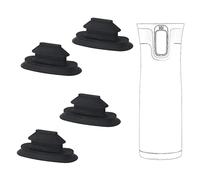 4 piezas de repuesto para Contigo West Loop, tapa de taza de café de viaje con cierre automático, tapa de goma, tapón de taza de café, accesorios de viaje para vaso Contigo (negro)