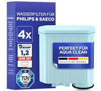 4 piezas de repuesto para filtro Philips AquaClean CA6903/22 | Protección contra la cal y sabor del café mejorado | Fácil instalación | encaja en todos los dispositivos Aqua Clean | Filtro de agua