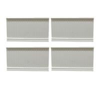 4 Piezas de revestimientos para Casas de muñecas, Escala 1:12, Paneles de Revestimiento, Accesorios para Casas de muñecas, molduras Interiores Blancas de 9, 4 x 5, 3 cm, miniaturas para de mu