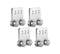 4 Piezas de Rodillos para Carro de Ensamblaje - Canal Soldado Estable para Montantes de 1 5/8 pulgadas de ancho