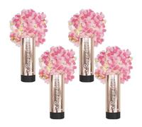 4 piezas de saludo de confeti, Party Pops, balas de cañón de confeti, saludo de revelación de género, confeti de revelación de género para baby showers, fiestas de revelación de género