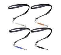 4 Piezas De Silbato Para Perros, Silbato De Entrenamiento Para Perros, Con Cordón Para Recordar El Silbato Para Perros De Entrenamiento, Silbato Para Perros Silencioso De Frecuencia Ajustable.