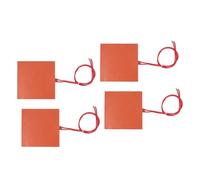 4 Piezas de Silicona Almohadilla de Calentamiento Goma Almohadilla Flexible Silicona Calentamiento 200 ° C ≤200 ℃ Calentadores